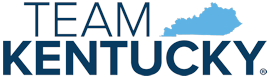 Official Team Kentucky logo showing outline of the state and the words Team Kentucky, with the words Kentucky Real Estate Authority underneath.